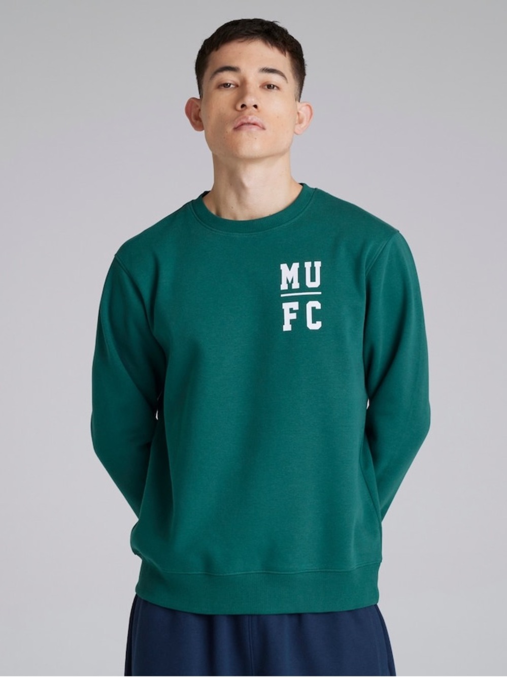 Manchester United Varsity Back Print Sweatshirt Green